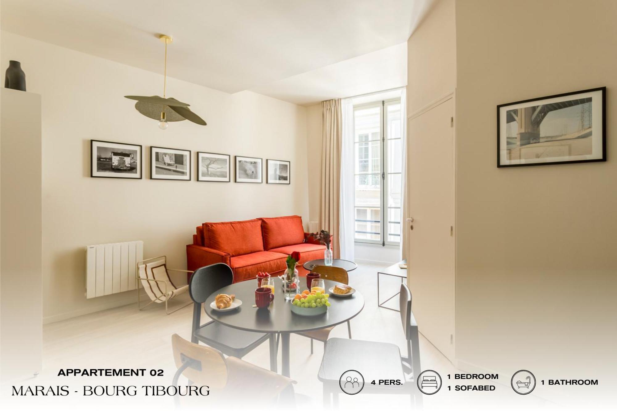 شقة Beauquartier - Marais, Bourg Tibourg باريس المظهر الخارجي الصورة
