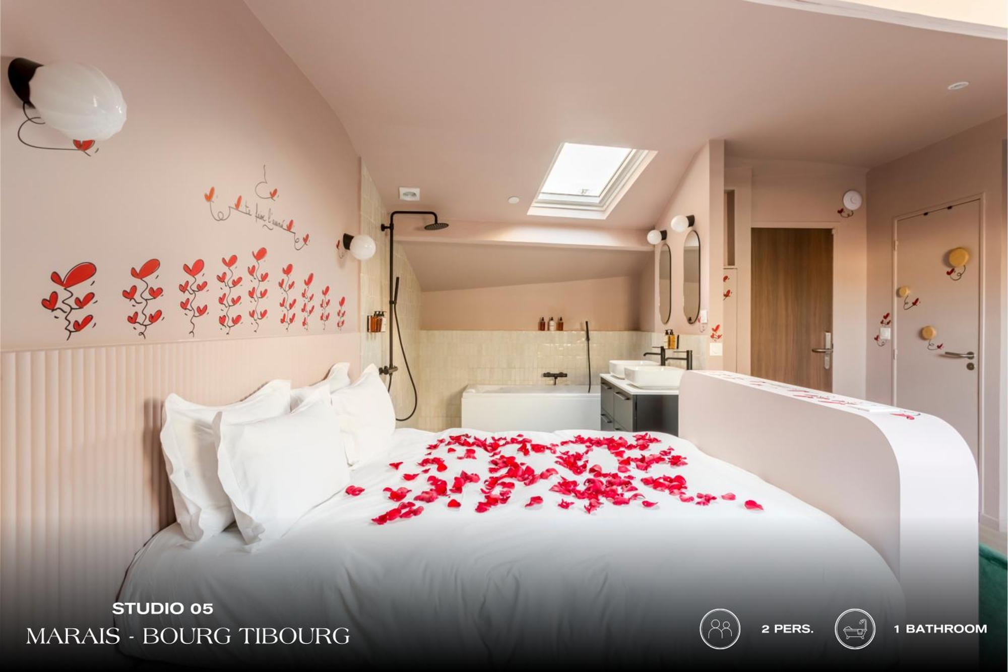 شقة Beauquartier - Marais, Bourg Tibourg باريس المظهر الخارجي الصورة
