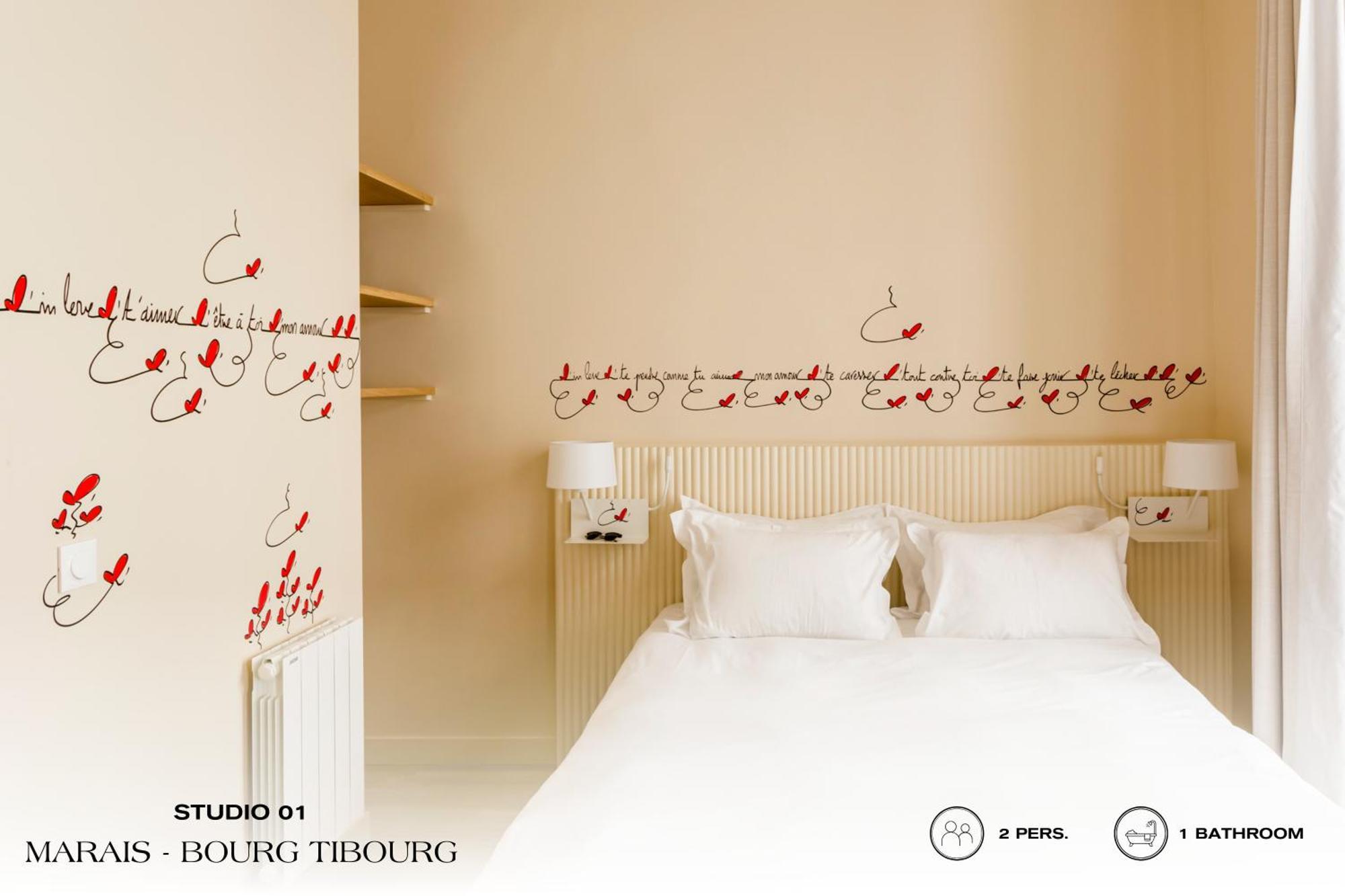 شقة Beauquartier - Marais, Bourg Tibourg باريس المظهر الخارجي الصورة