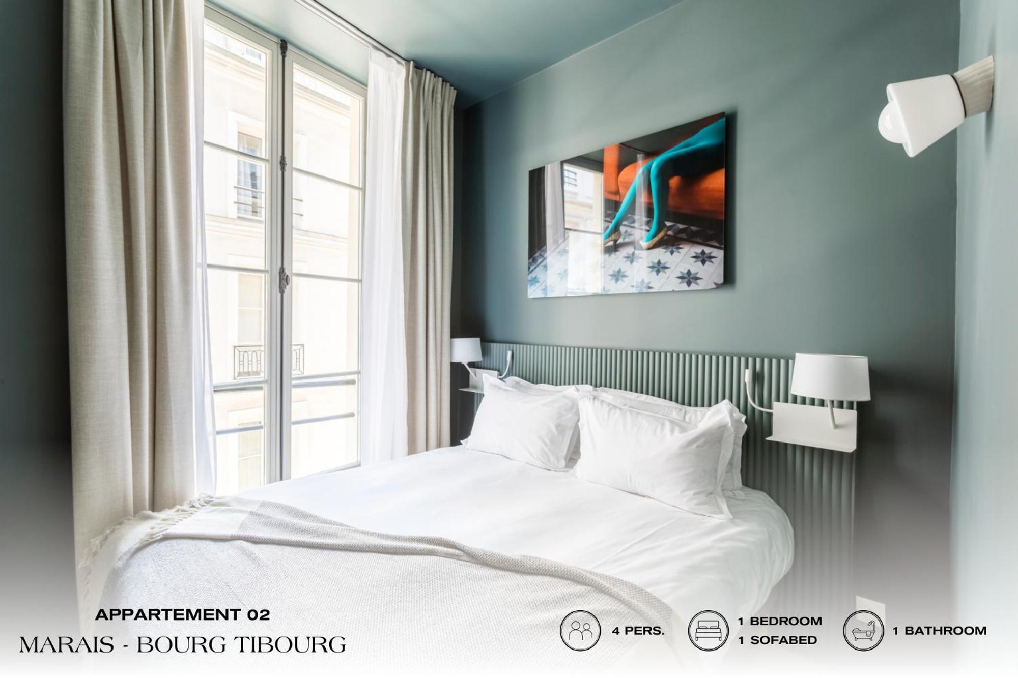شقة Beauquartier - Marais, Bourg Tibourg باريس المظهر الخارجي الصورة
