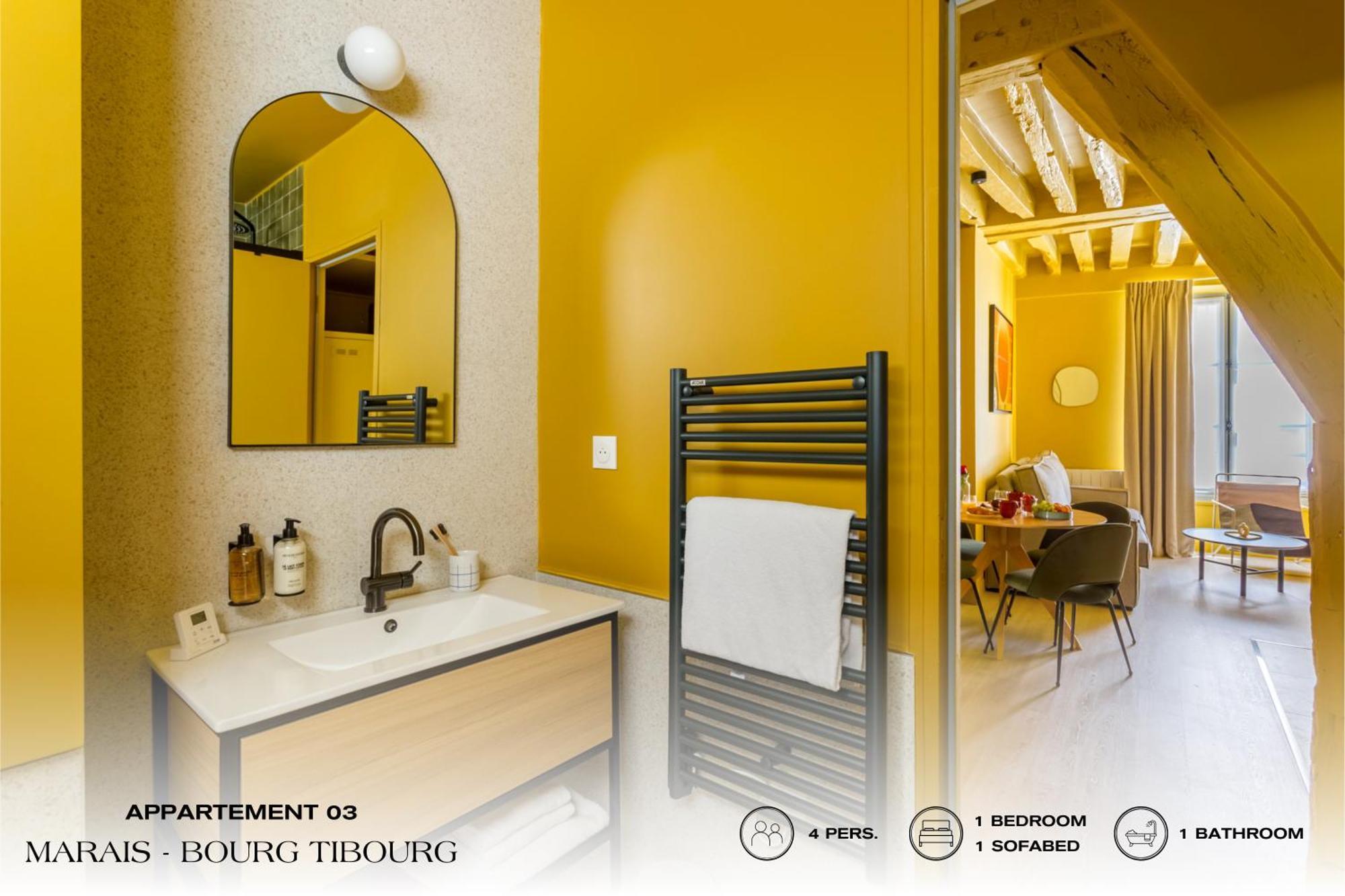 شقة Beauquartier - Marais, Bourg Tibourg باريس المظهر الخارجي الصورة