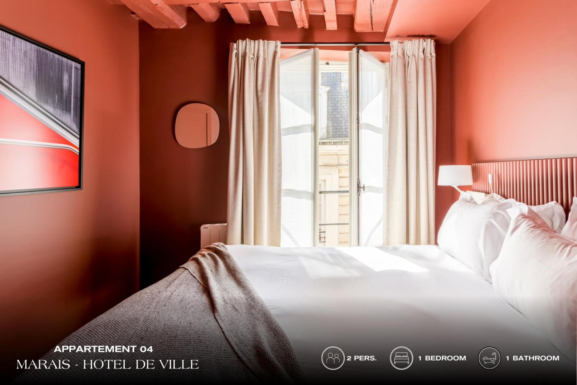 شقة Beauquartier - Marais, Bourg Tibourg باريس المظهر الخارجي الصورة