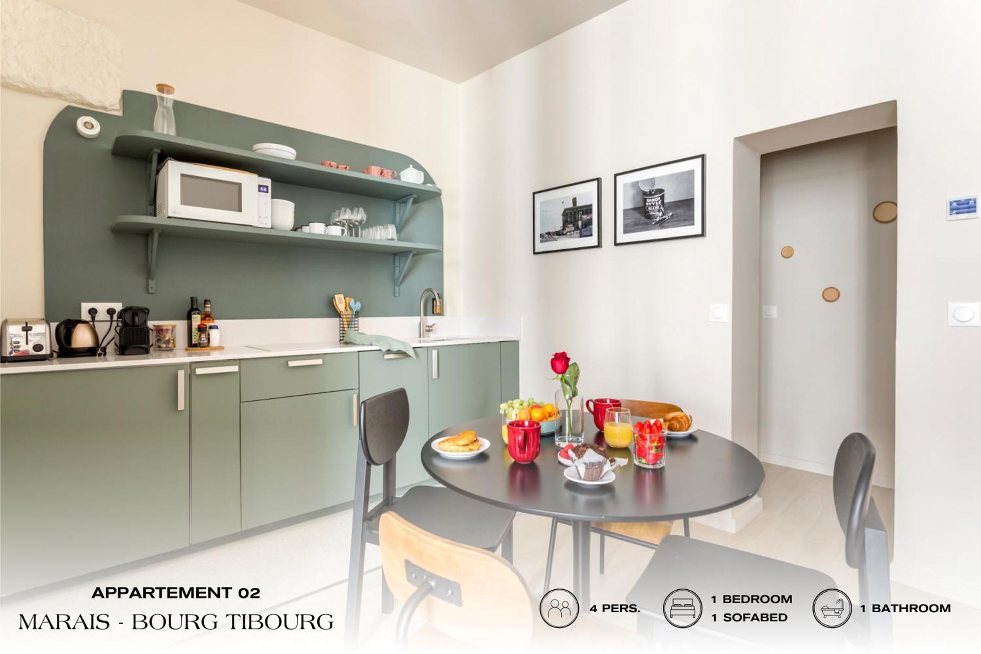 شقة Beauquartier - Marais, Bourg Tibourg باريس المظهر الخارجي الصورة
