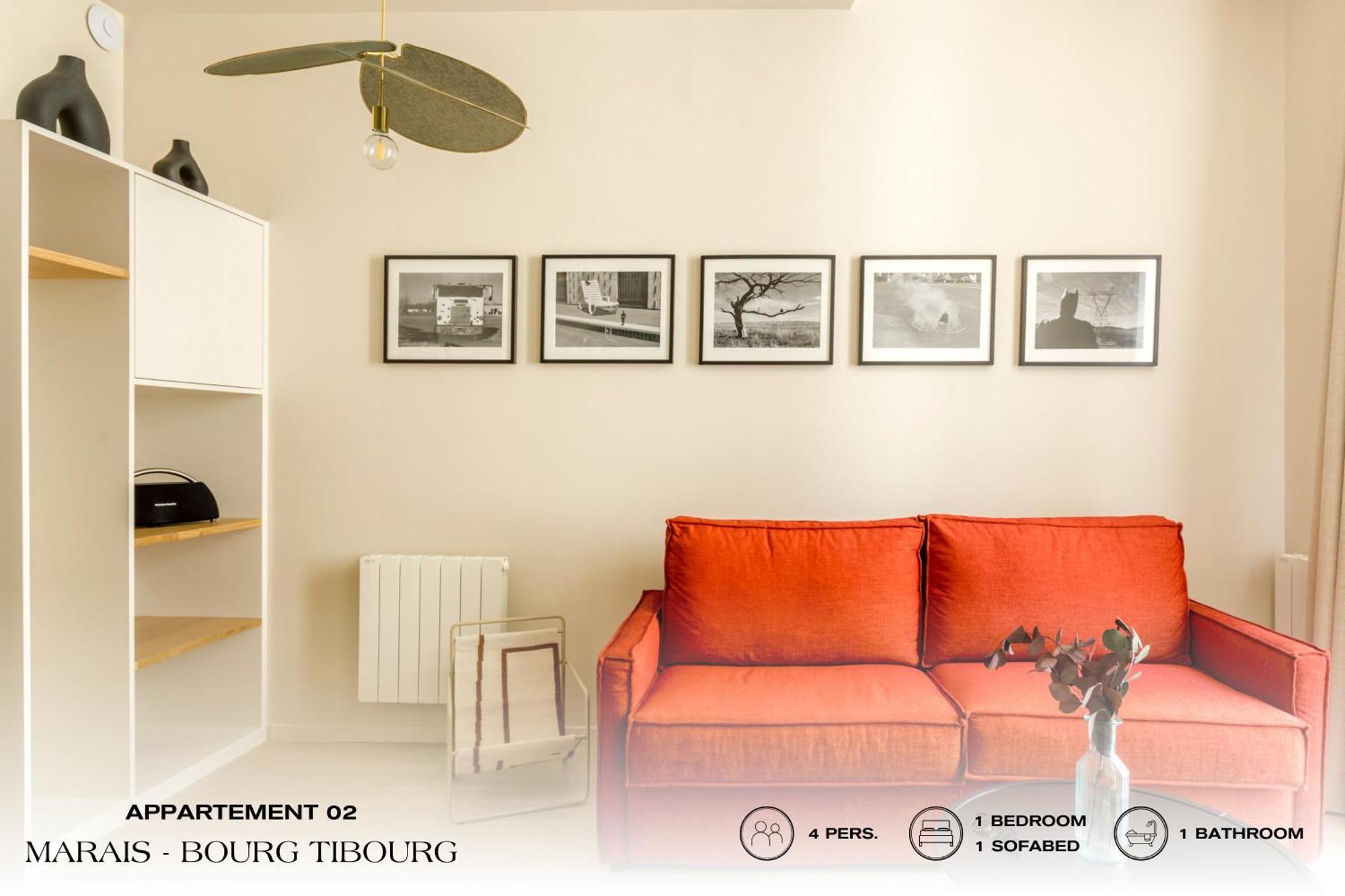 شقة Beauquartier - Marais, Bourg Tibourg باريس المظهر الخارجي الصورة