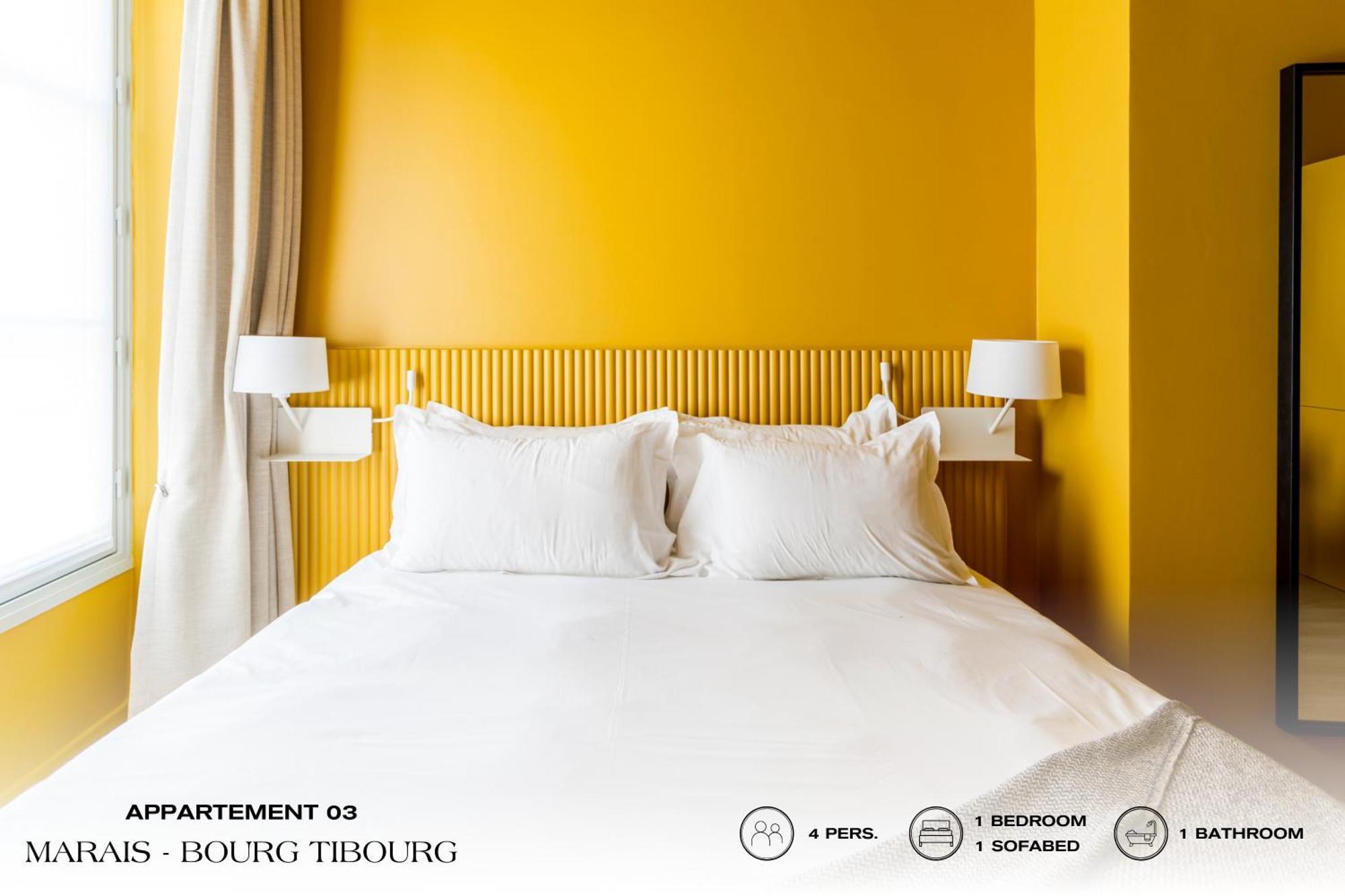 شقة Beauquartier - Marais, Bourg Tibourg باريس المظهر الخارجي الصورة
