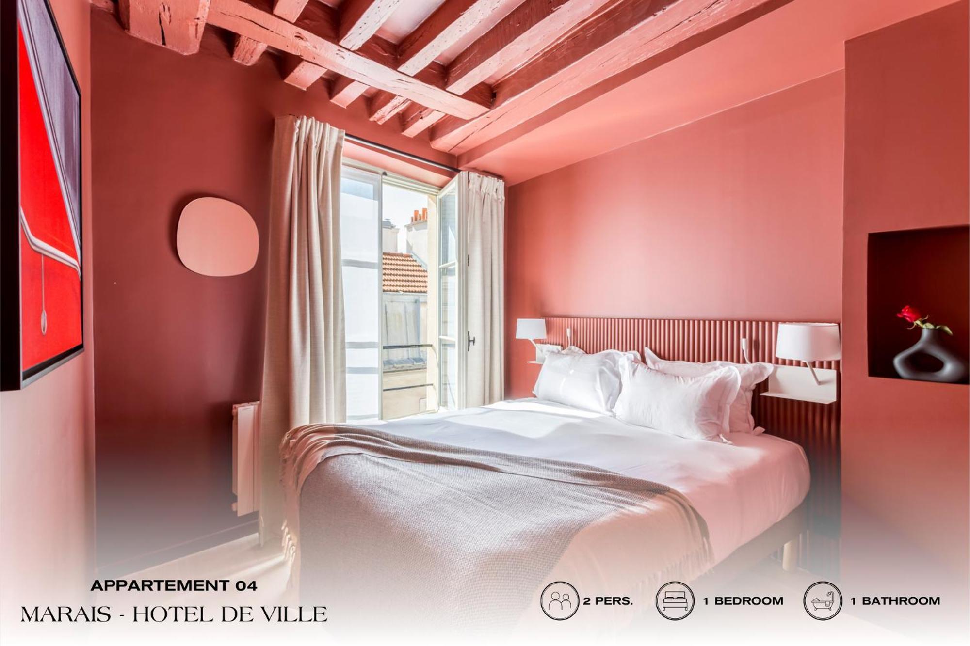 شقة Beauquartier - Marais, Bourg Tibourg باريس المظهر الخارجي الصورة